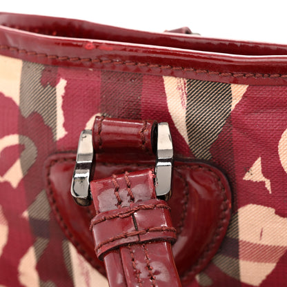 Burberry Nova Check Heart Tote Red 16 of 16