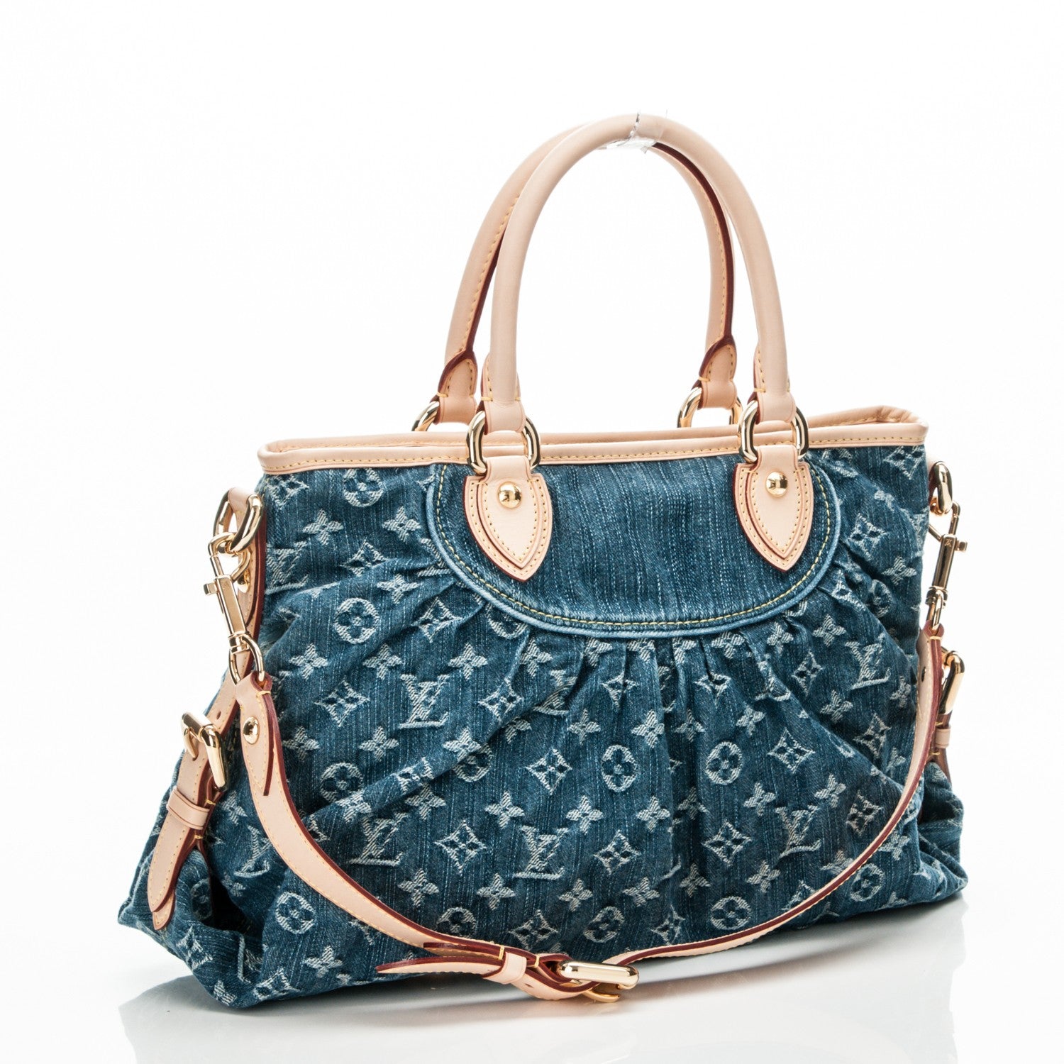 Louis Vuitton Denim Neo Cabby MM Blue 3 of 7