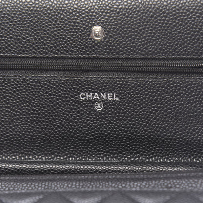 Chanel Caviar Quilted Wallet On Chain WOC Black 6 of 13