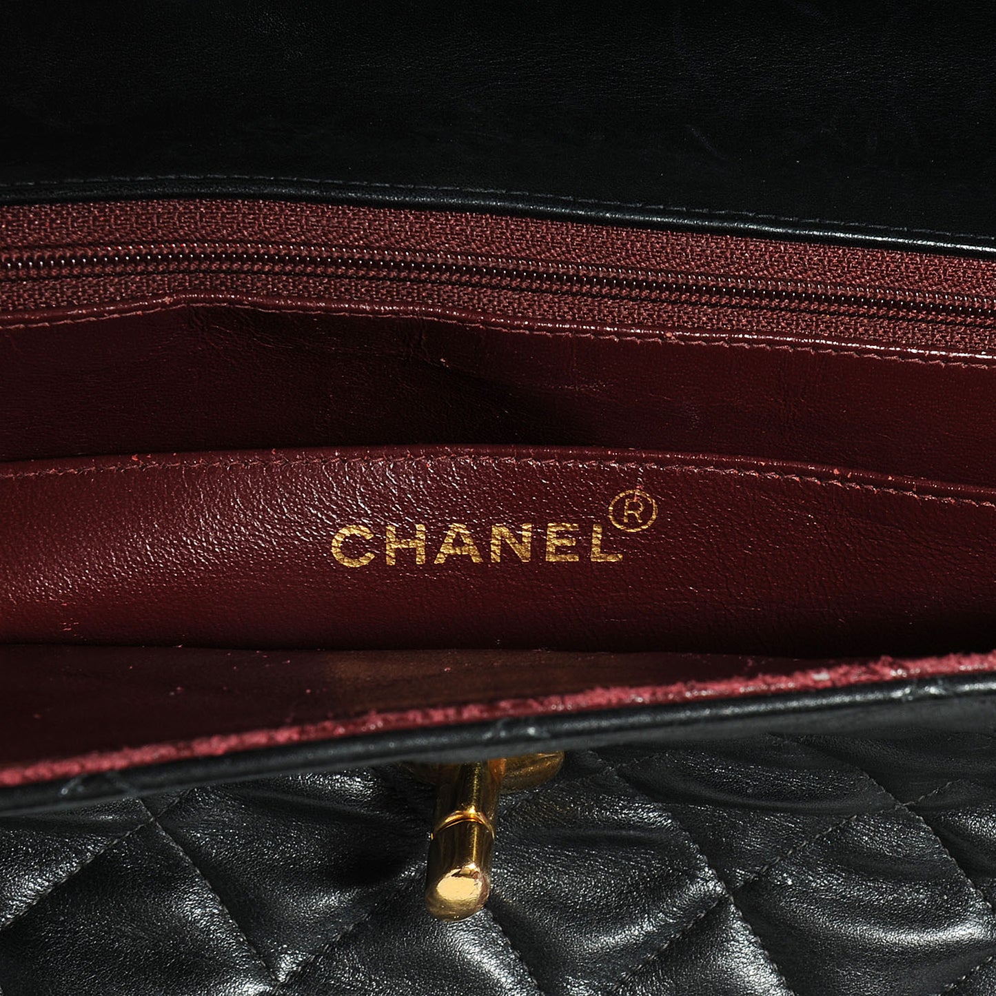 Lambskin XL Jumbo Flap Black