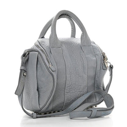 Alexander Wang Pebbled Lambskin Rockie Carbon Rodhium Hardware 3 of 9