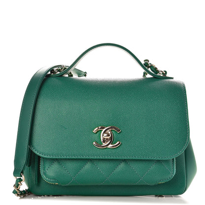 Chanel Caviar Quilted Mini Business Affinity Flap Green 1 of 8