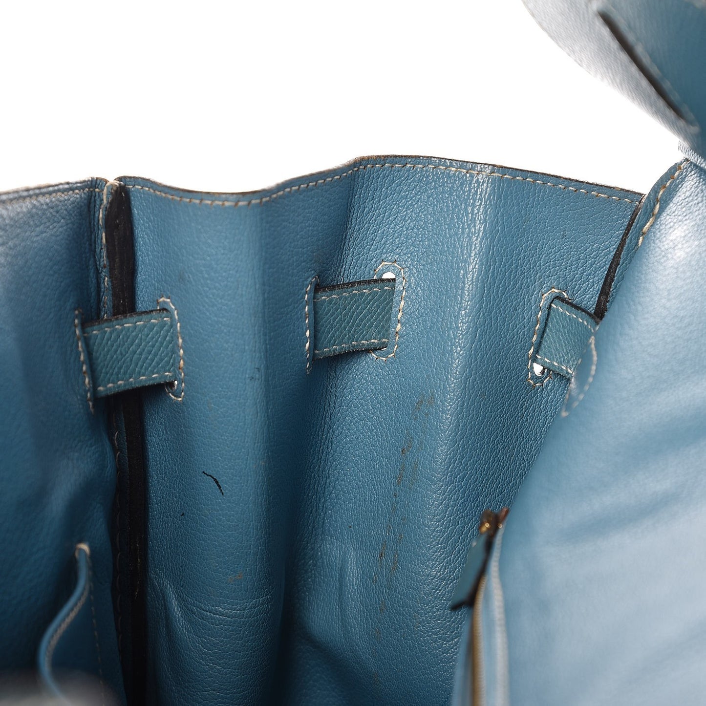 Epsom Birkin 35 Blue Jean