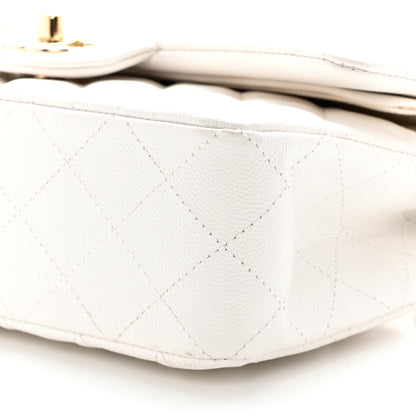Chanel Caviar Quilted Small Double Flap White 10 of 13