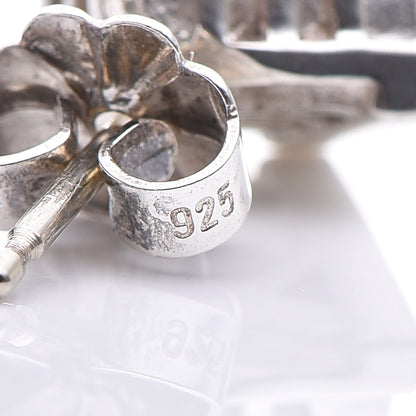 Tiffany Sterling Silver Atlas Cube Earrings 5 of 7