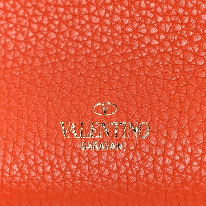 Valentino Garavani Grainy Calfskin Rockstud Crossbody Pouch Orange 7 of 11