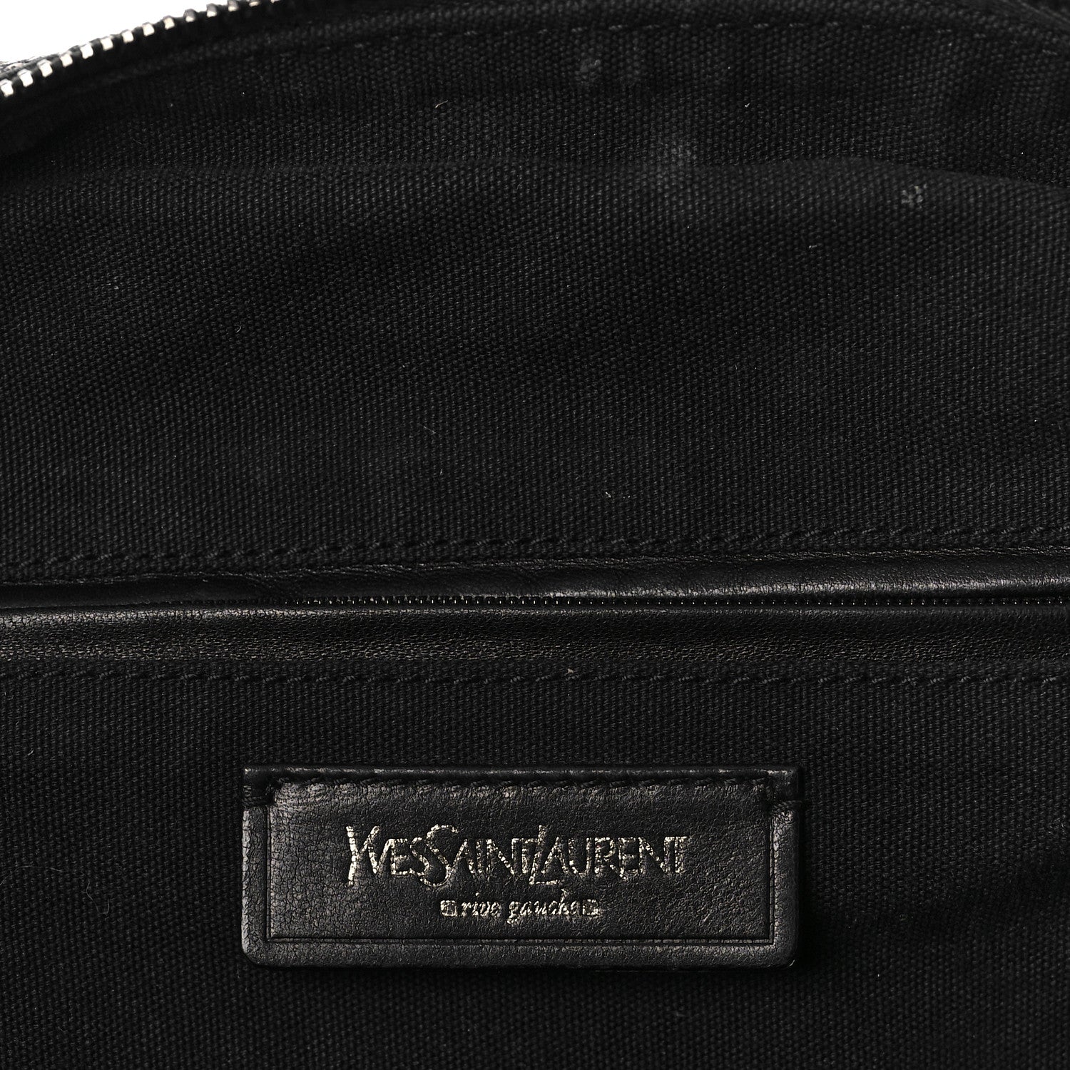 Saint Laurent Crackled Calfskin Small Volcano Easy Sac Silver 6 of 15