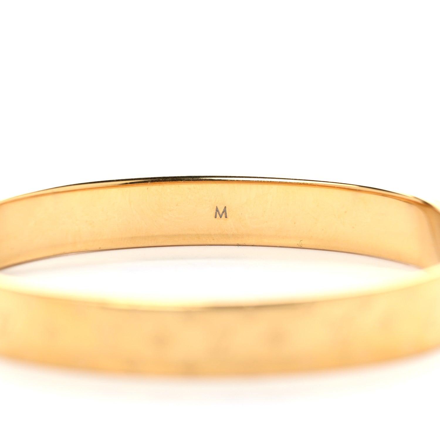 Louis Vuitton Brass Monogram Nanogram Cuff M Gold 6 of 7