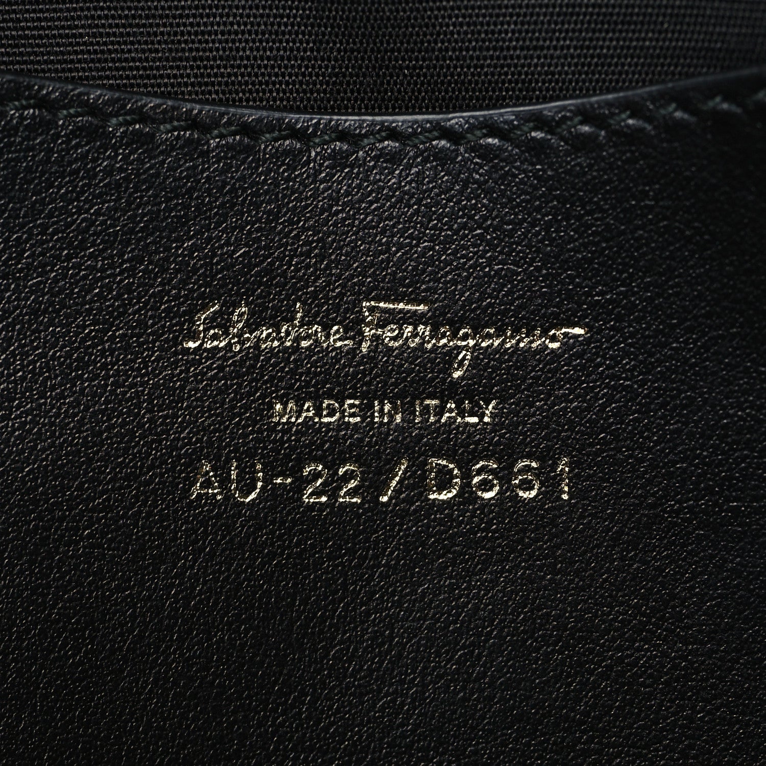 Salvatore Ferragamo Calfskin Quilted Gancini Belt Bag Black 6 of 9
