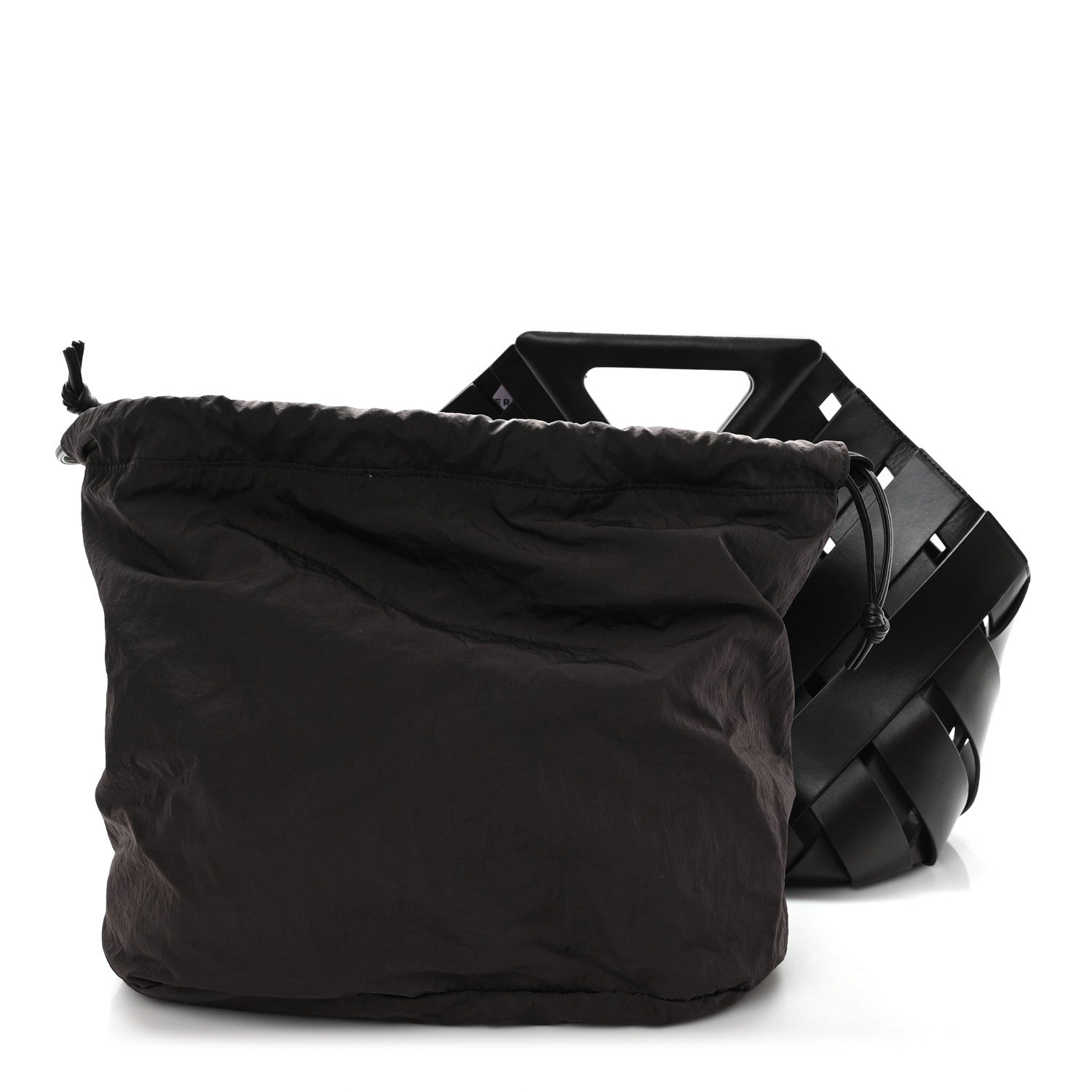 Bottega Veneta Calfskin The Point Weave Triangle Bag Fondant 3 of 10