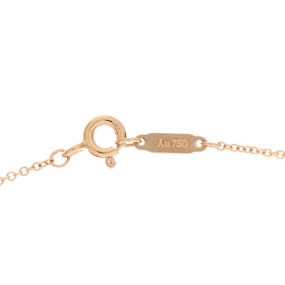 Tiffany 18K Rose Gold Diamond .16ctw Circlet Pendant Necklace 4 of 5
