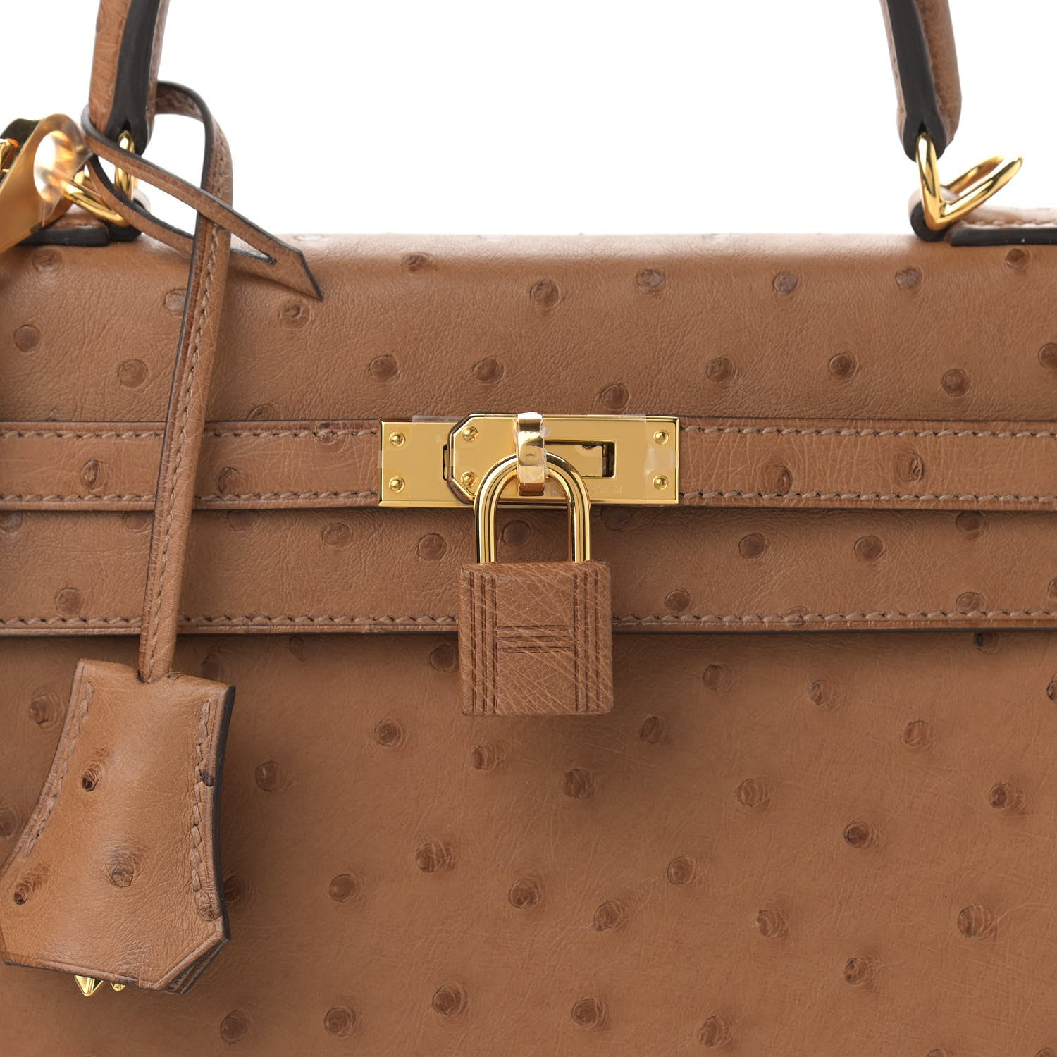 Hermes Ostrich Kelly Sellier 25 Alezan 8 of 11