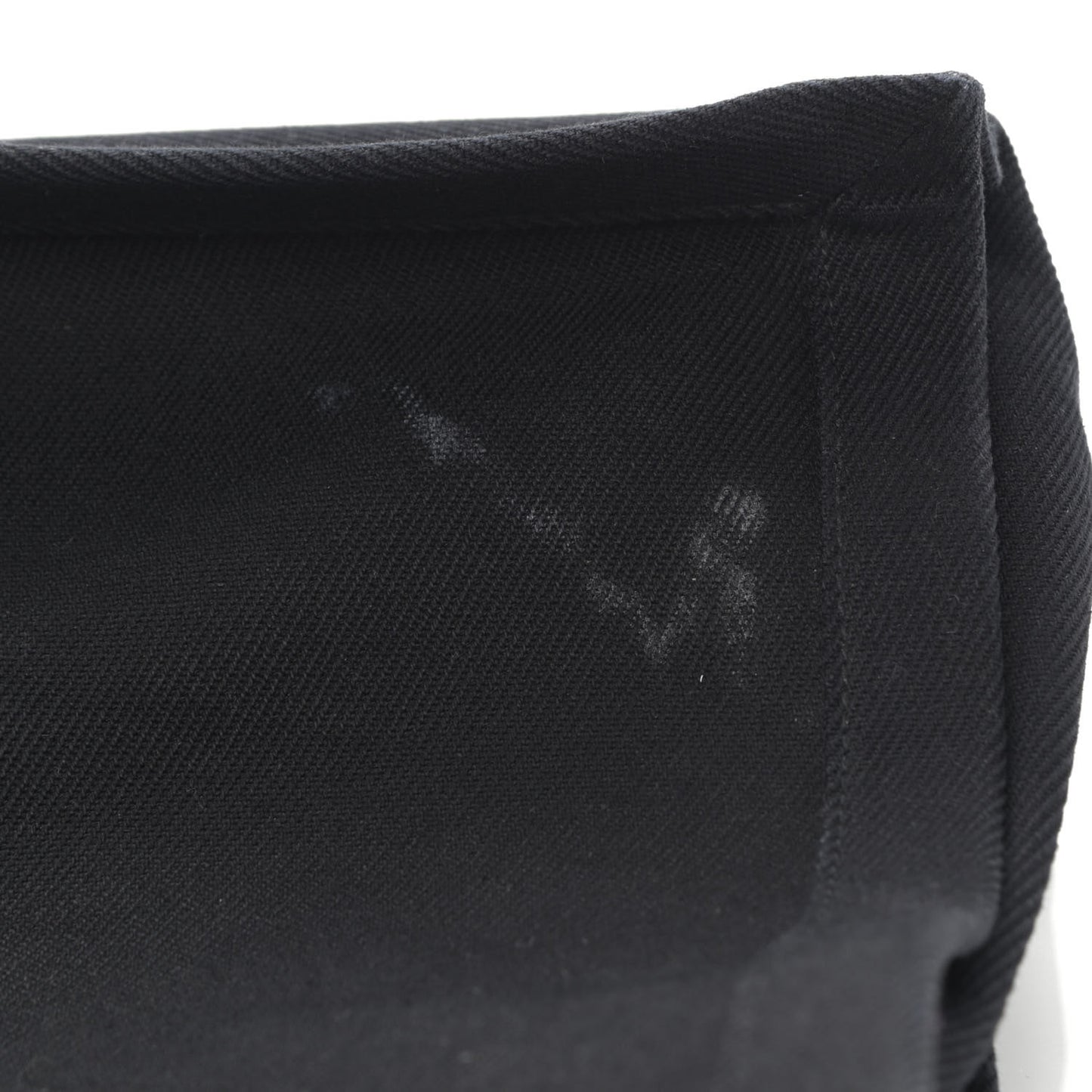 Linen Calfskin Rive Gauche Tote Black