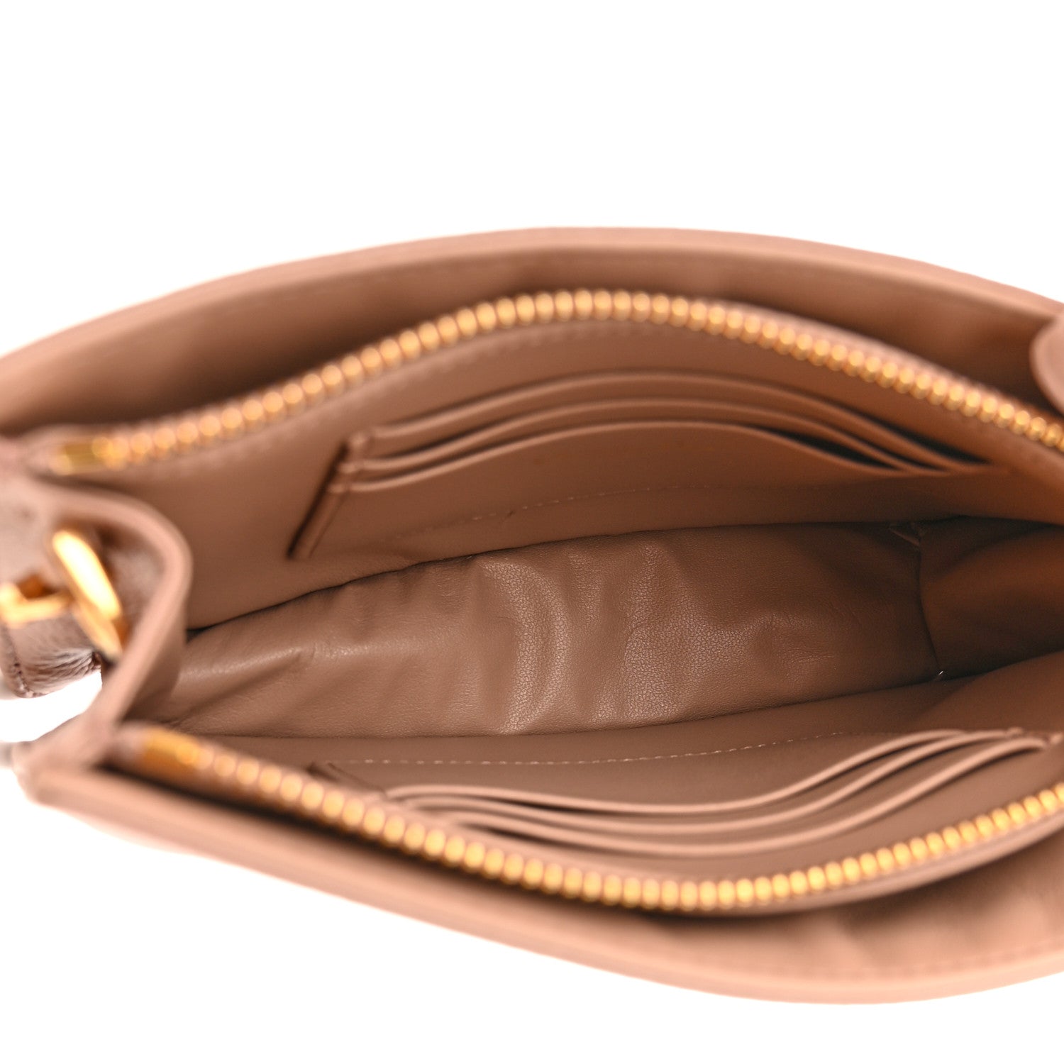 Christian Dior Calfskin Cannage Caro Zipped Pouch With Chain Fard 5 of 16