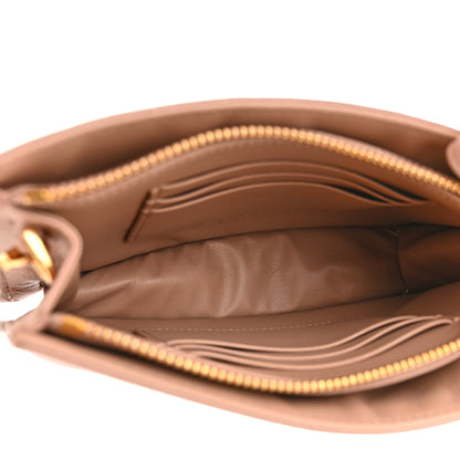 Christian Dior Calfskin Cannage Caro Zipped Pouch With Chain Fard 5 of 16
