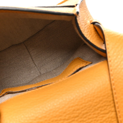 Chloe Grained Calfskin Small Marcie Saddle Bag Sunflower 4 of 8
