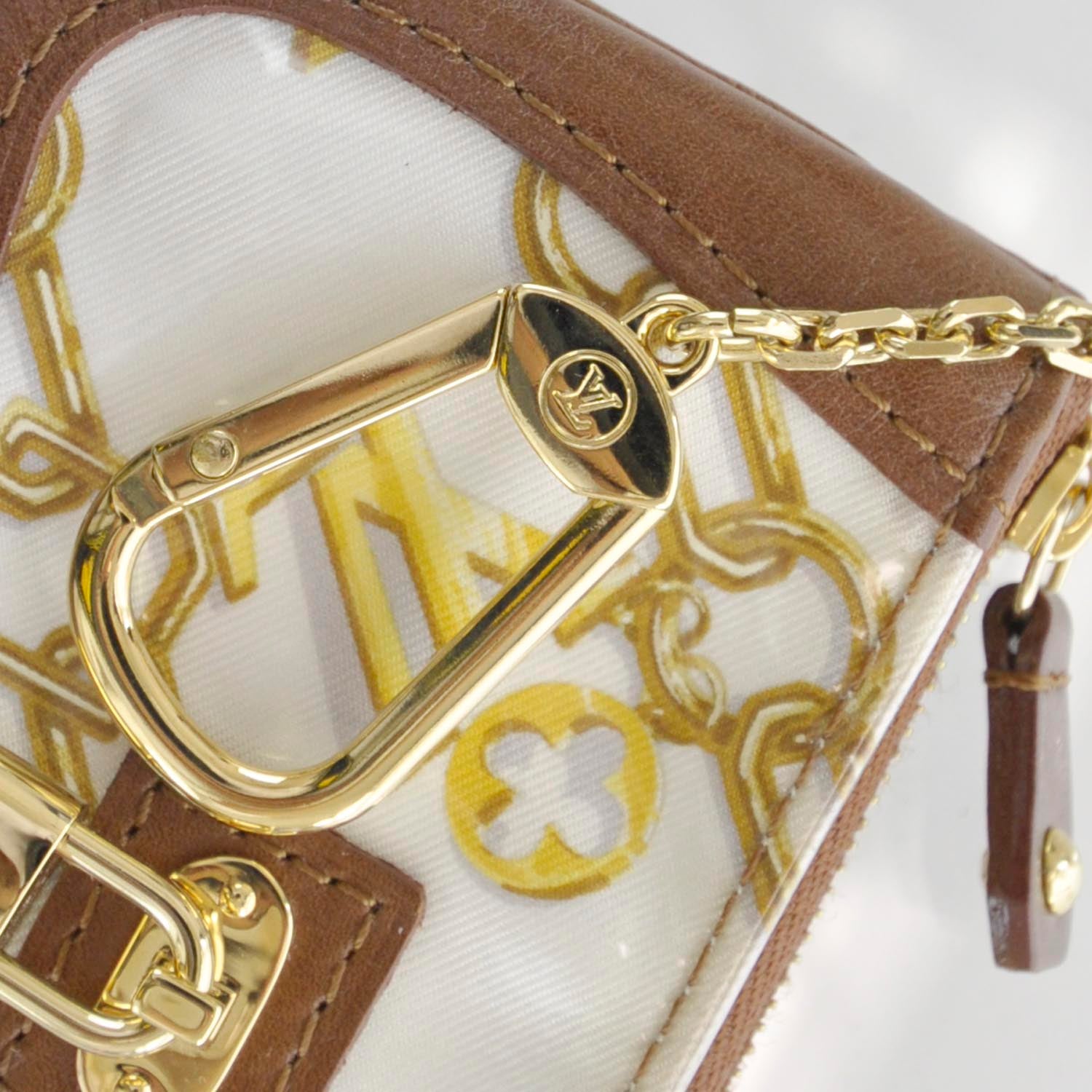 Louis Vuitton Monogram Charms Key Pouch White 6 of 9