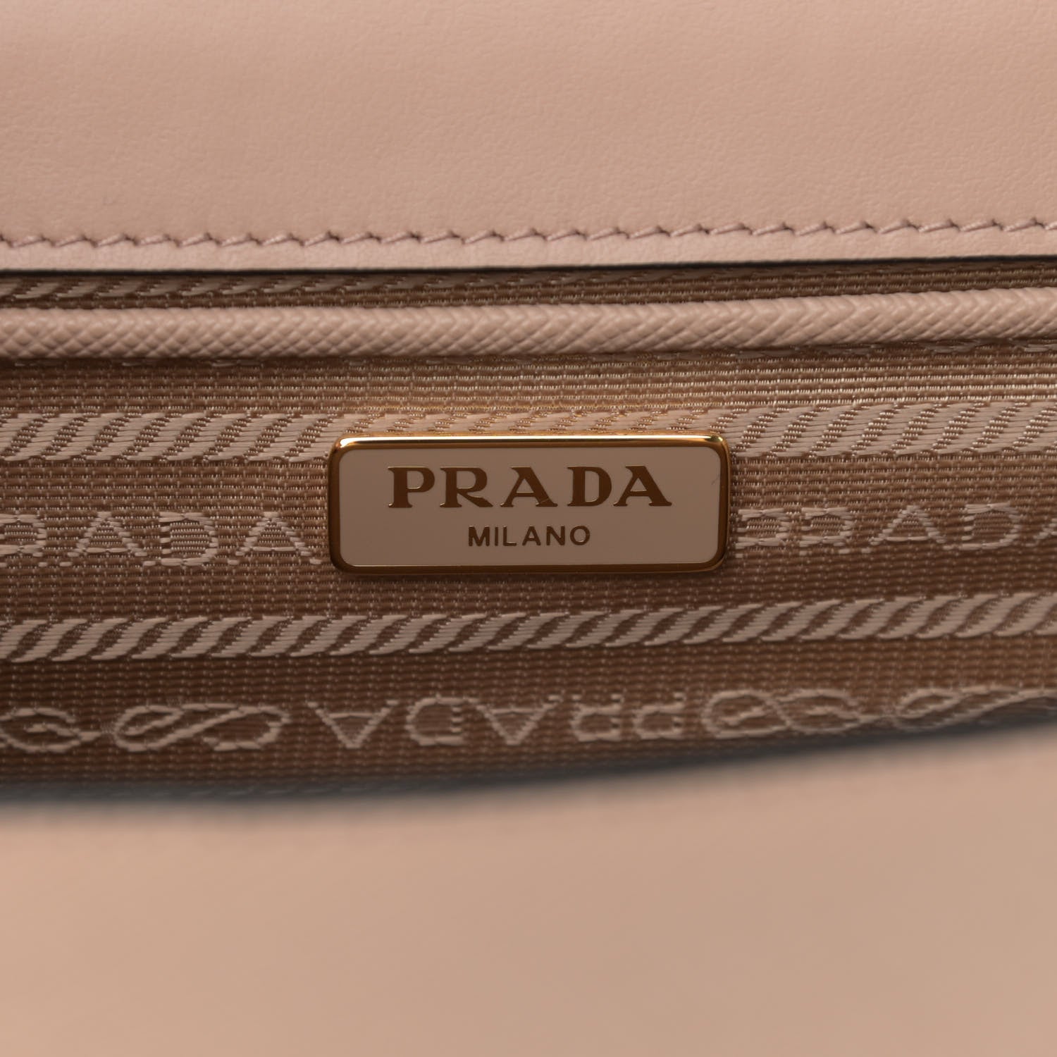 Prada Saffiano Soft Calfskin Chain Crossbody Bag Cipria 6 of 10