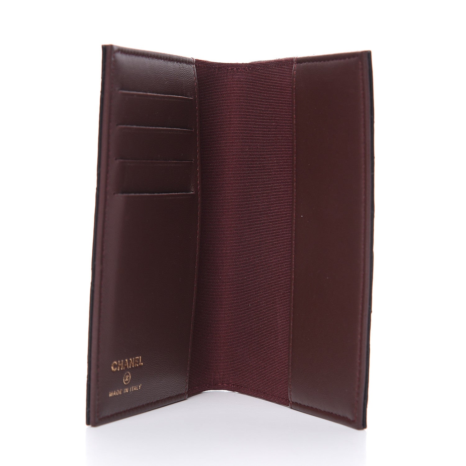 Chanel Lambskin Quilted Passport Holder Black 5 of 9