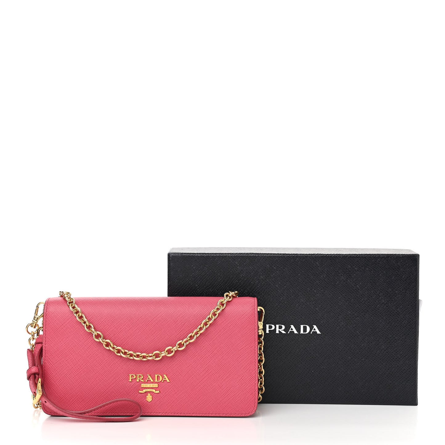 Saffiano Metal Phone Wristlet Crossbody Wallet Peonia