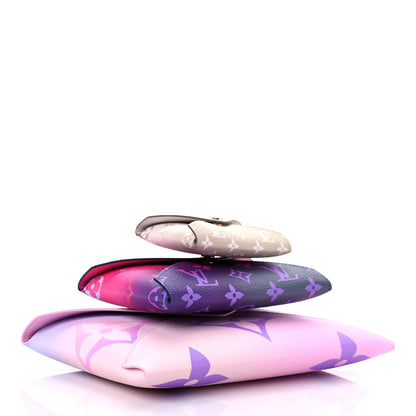 Louis Vuitton Monogram Giant Spring In The City Kirigami Pochette Set Sunrise Pastel Midnight Fuchsia Sunset Kaki 4 of 11