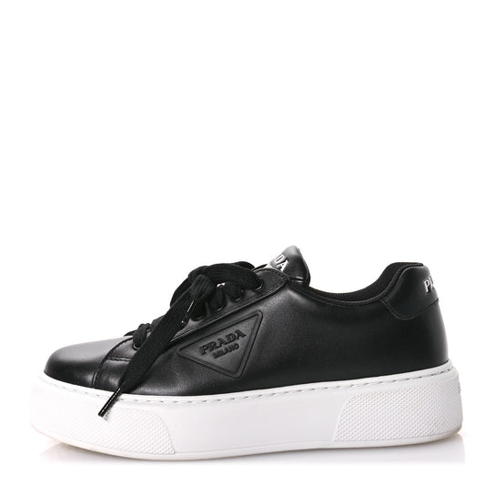Vitello Soft Logo Mens Low Top Sneakers 6.5 Black White