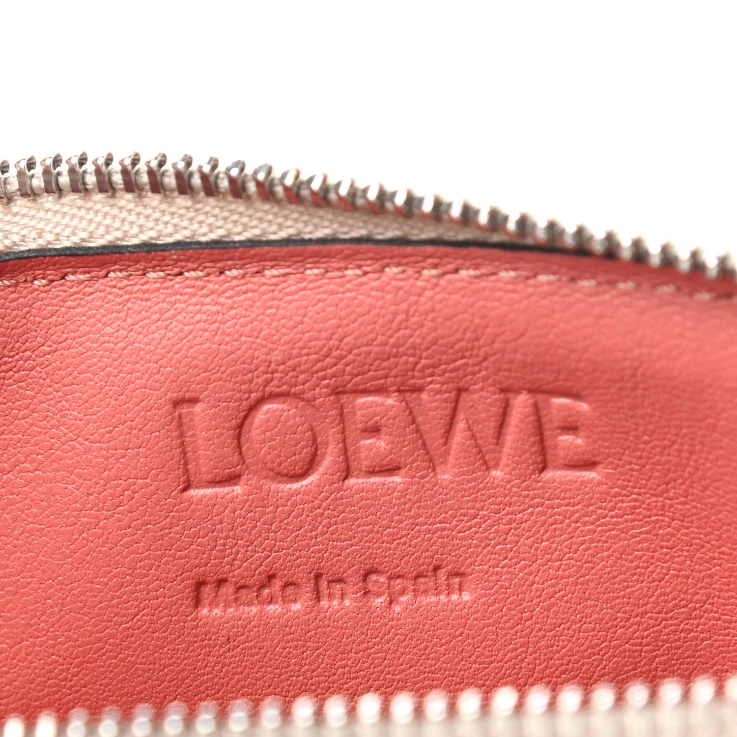 Loewe Soft Grained Calfskin Coin Card Holder Light Oat Honey 7 of 9