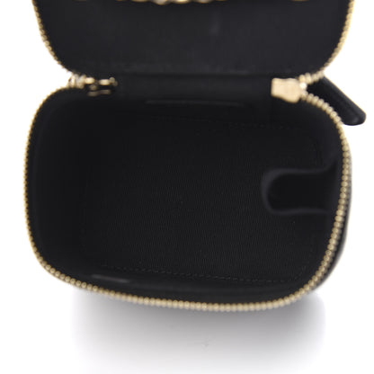 Chanel Lambskin Quilted Trendy Mini Vanity Case With Chain Black 4 of 9