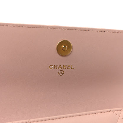 Chanel Lambskin Quilted Chanel 19 Flap Clutch Light Pink 6 of 9