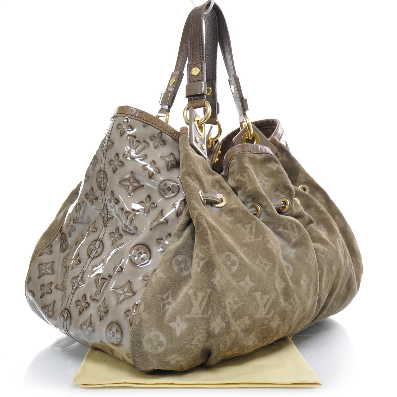 Louis Vuitton Suede Patent Monogram Irene 2 of 9