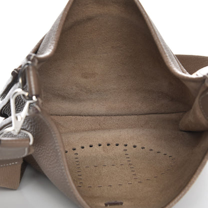 Hermes Taurillon Clemence Evelyne III PM Etoupe 5 of 10