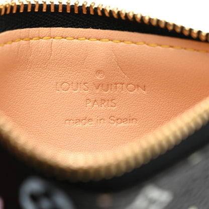 Louis Vuitton Monogram Multicolor Key Pouch Black 7 of 9