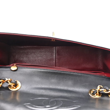 Chanel Lambskin Quilted XL Jumbo Single Flap Black 5 of 10