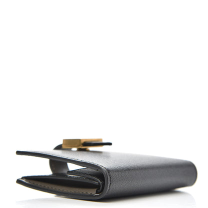 Givenchy Sugar Goatskin GV3 Wallet Black Grey 4 of 7