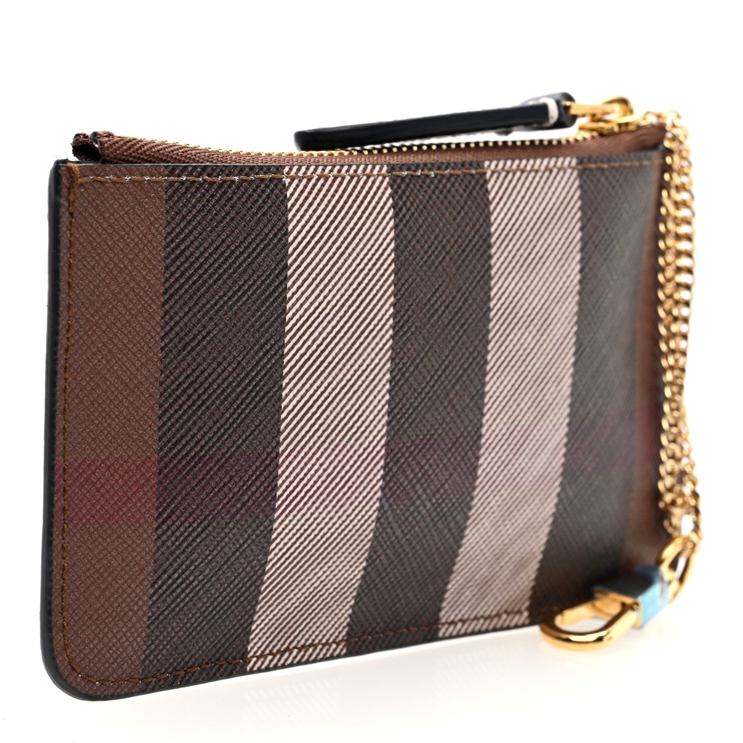 Burberry Kelbrook Exaggerated Check Canvas Card Case Birch Brown 3 of 6