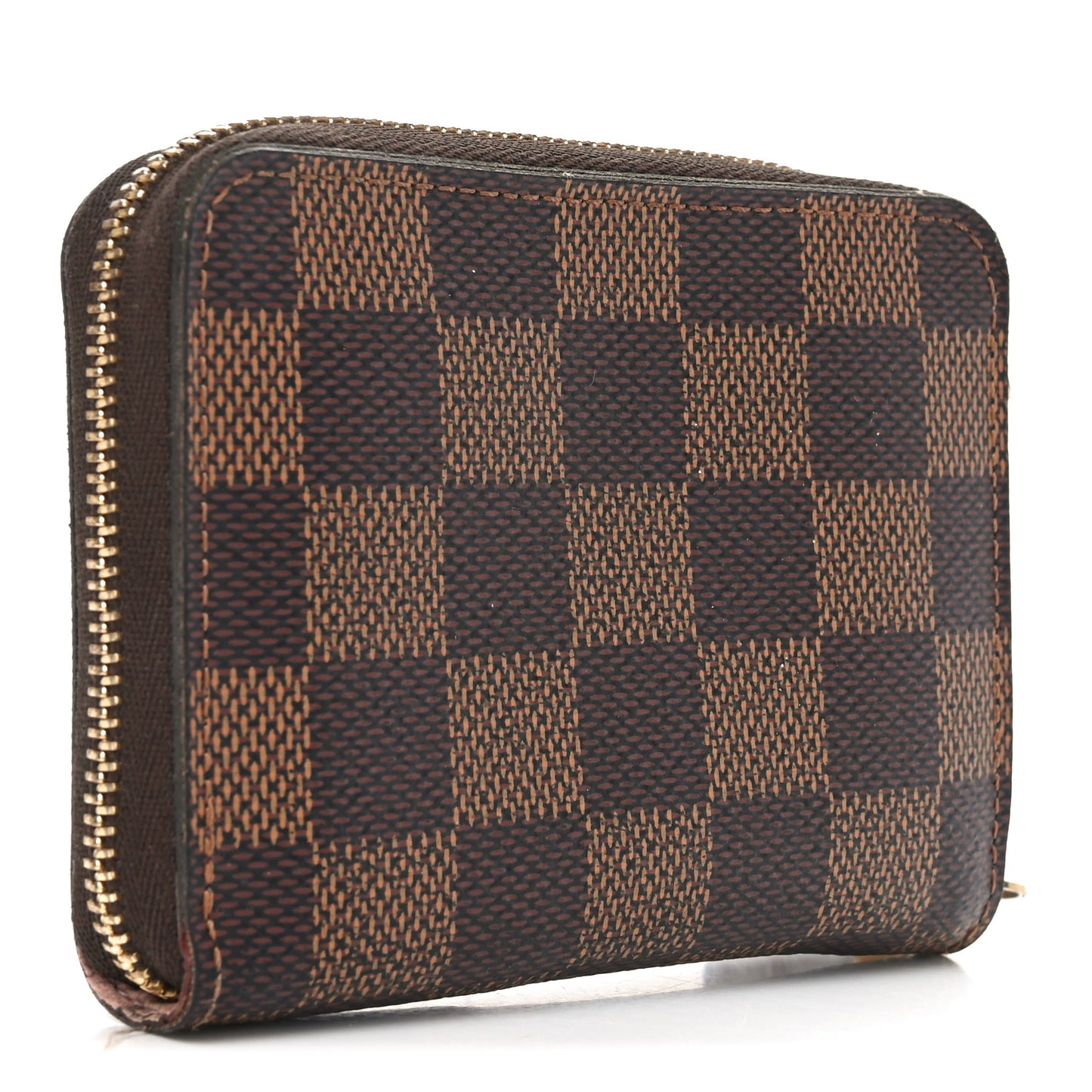 Damier Ebene Zippy Coin Purse Rose Ballerine
