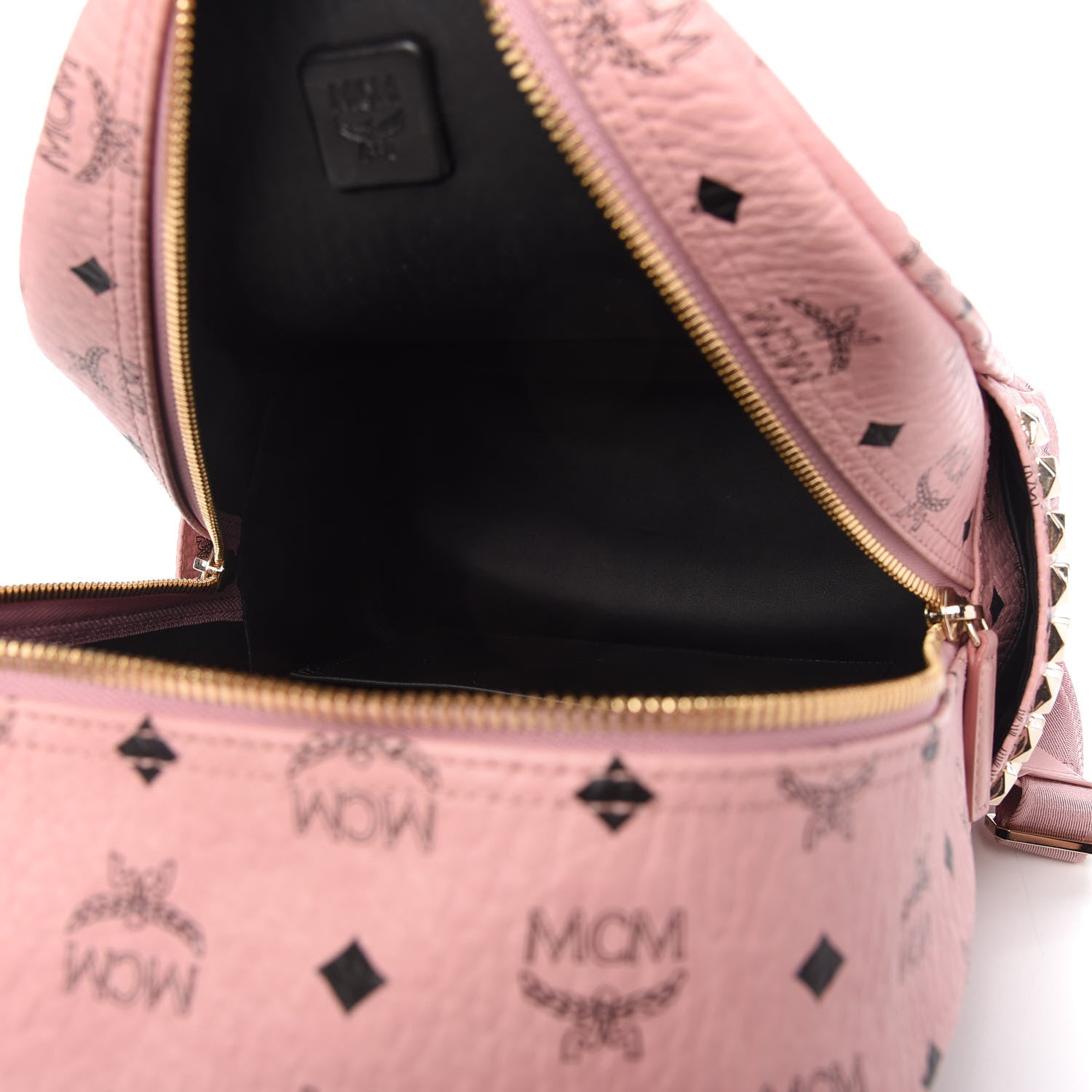 MCM Visetos Small Side Stud Stark Backpack Soft Pink 5 of 10