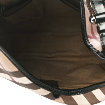 Burberry Nova Check Small Barton Hobo Black 4 of 11