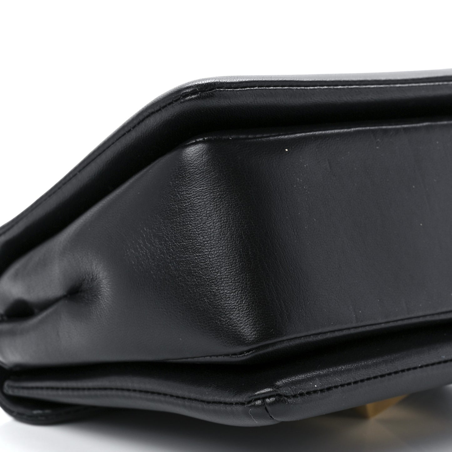 Nappa One Stud Chain Clutch Black
