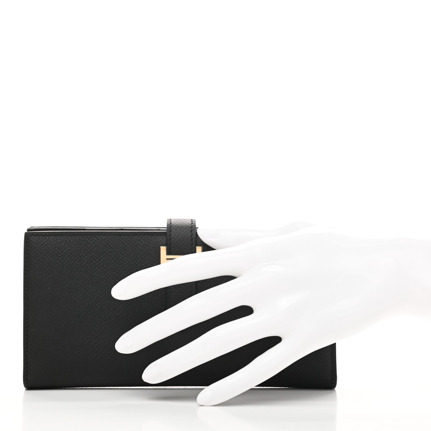 Hermes Epsom Bearn Gusset Wallet Black 2 of 7