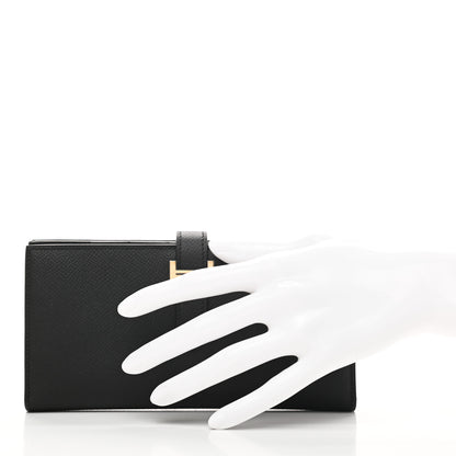 Hermes Epsom Bearn Gusset Wallet Black 2 of 7