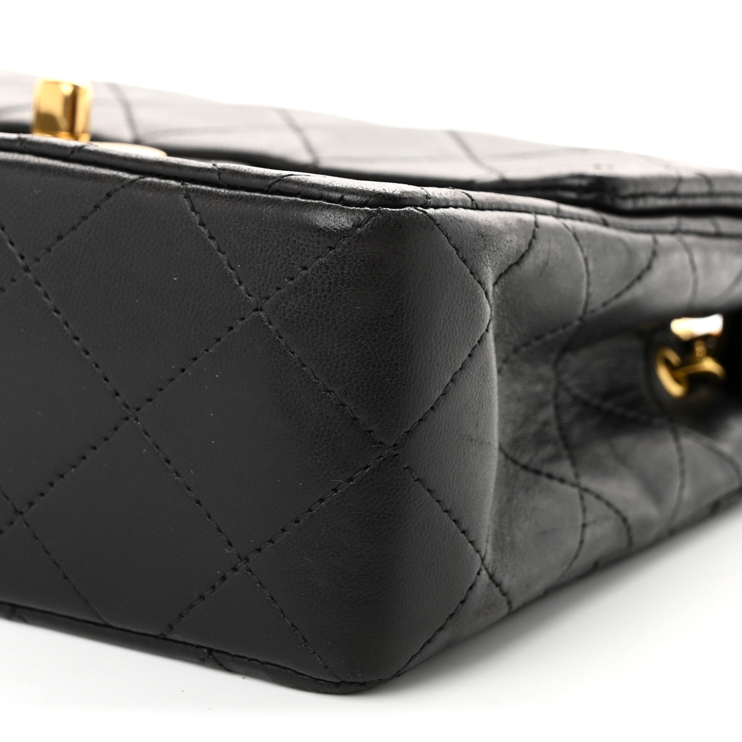 Chanel Lambskin Quilted Mini Square Flap Bag Black 11 of 11