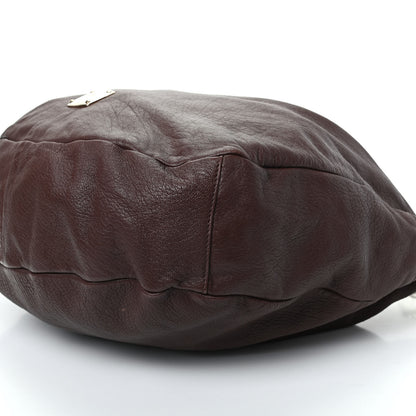 Jimmy Choo Grainy Calfskin Studded Large Sky Hobo Brown 7 of 8