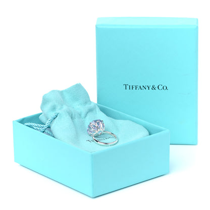 Tiffany Sterling Silver Amethyst Sparklers Octagonal Cocktail Ring 49 5 6 of 6