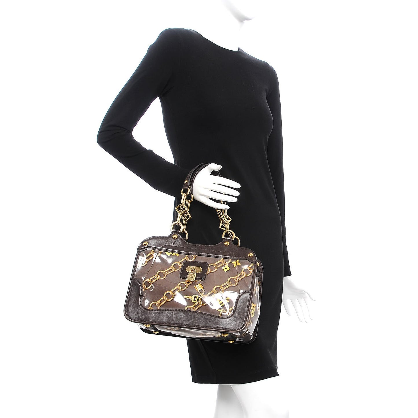 Monogram Charms Cabas Brown
