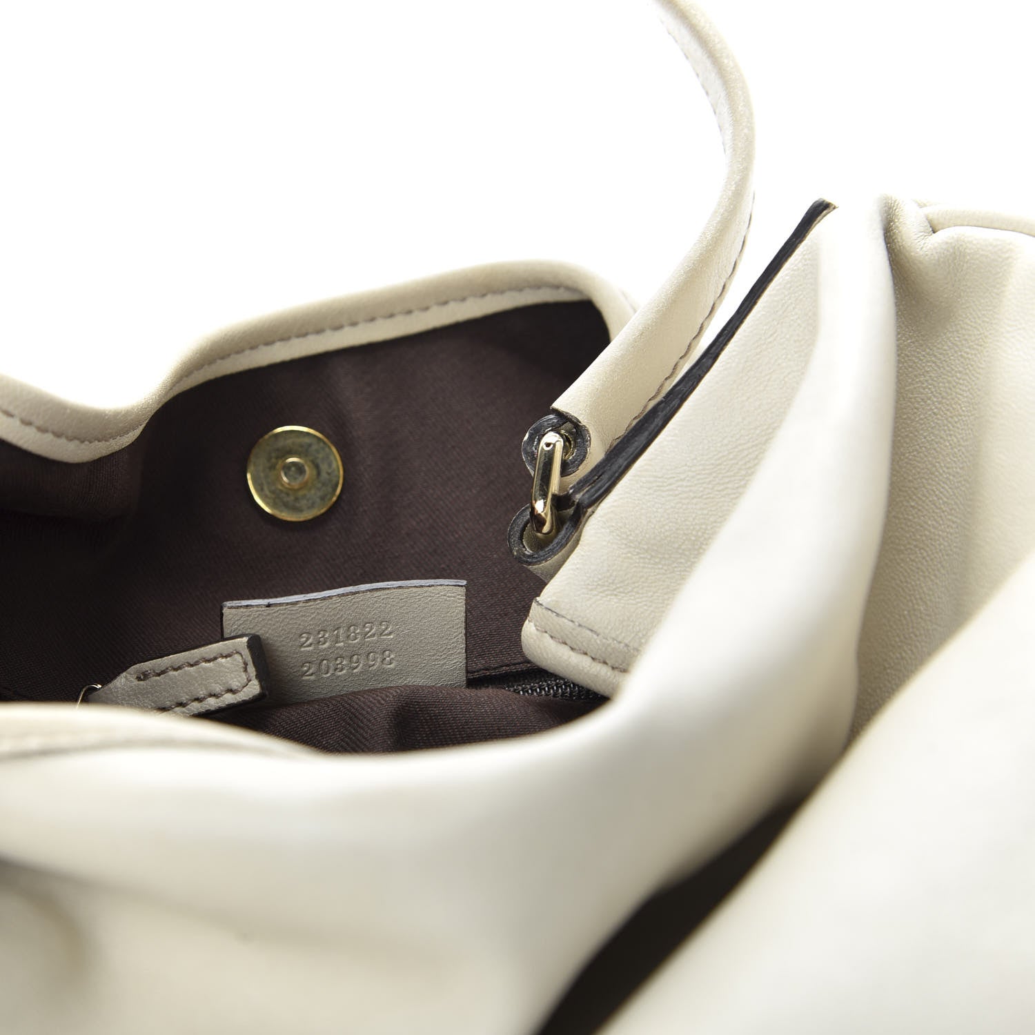 Gucci Calfskin Medium New Britt Hobo Off White 9 of 10