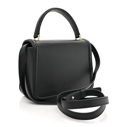 Lanvin Calfskin 22 Logo Plaque Top Handle Bag Black 3 of 11
