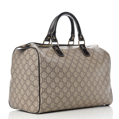 Gucci GG Plus Monogram Tattoo Heart Medium Joy Boston Dark Brown 3 of 13