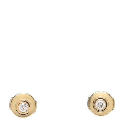 Cartier 18K Yellow Gold Diamond XS D'Amour Earrings 1 of 4
