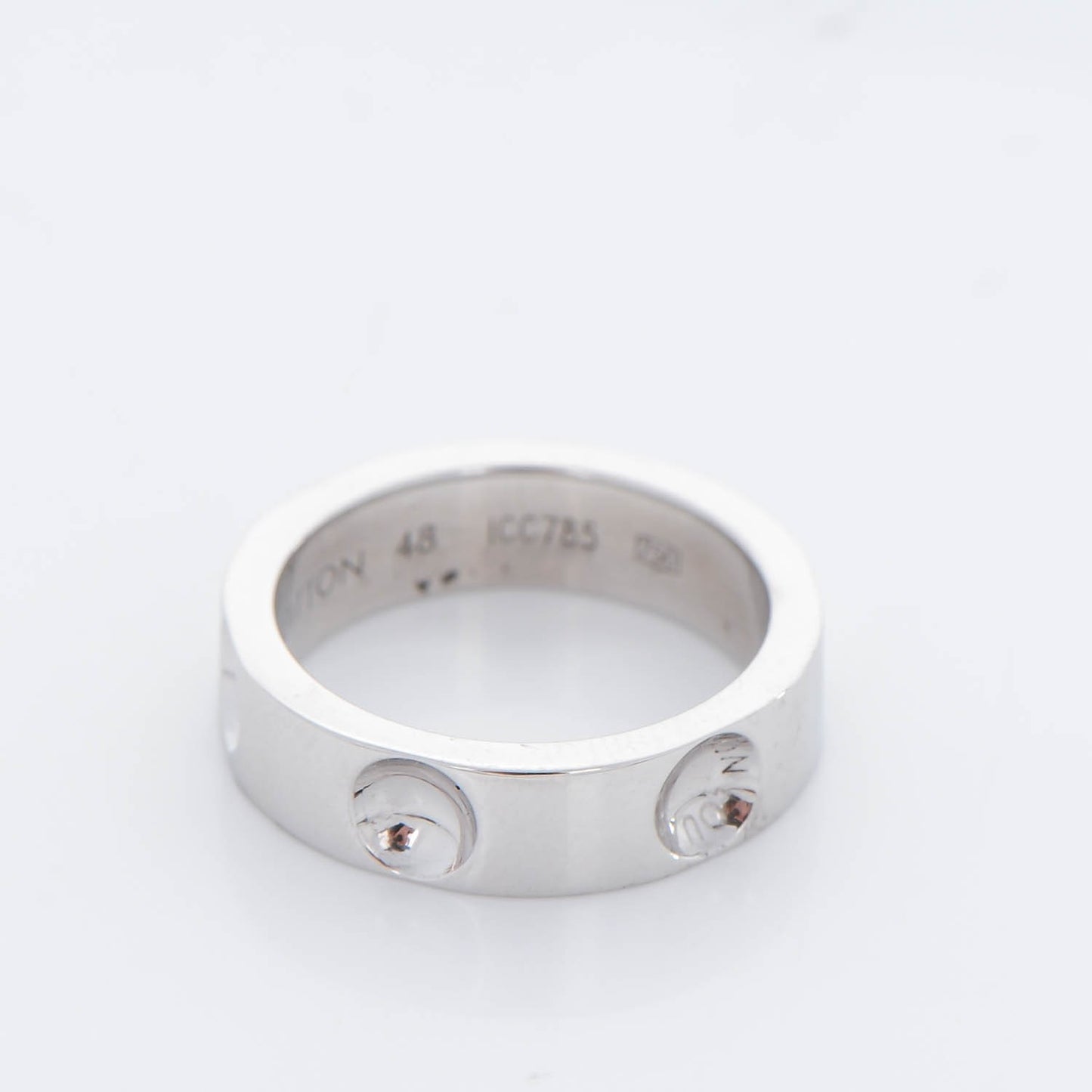 18K White Gold Empreinte Ring 48 4.5
